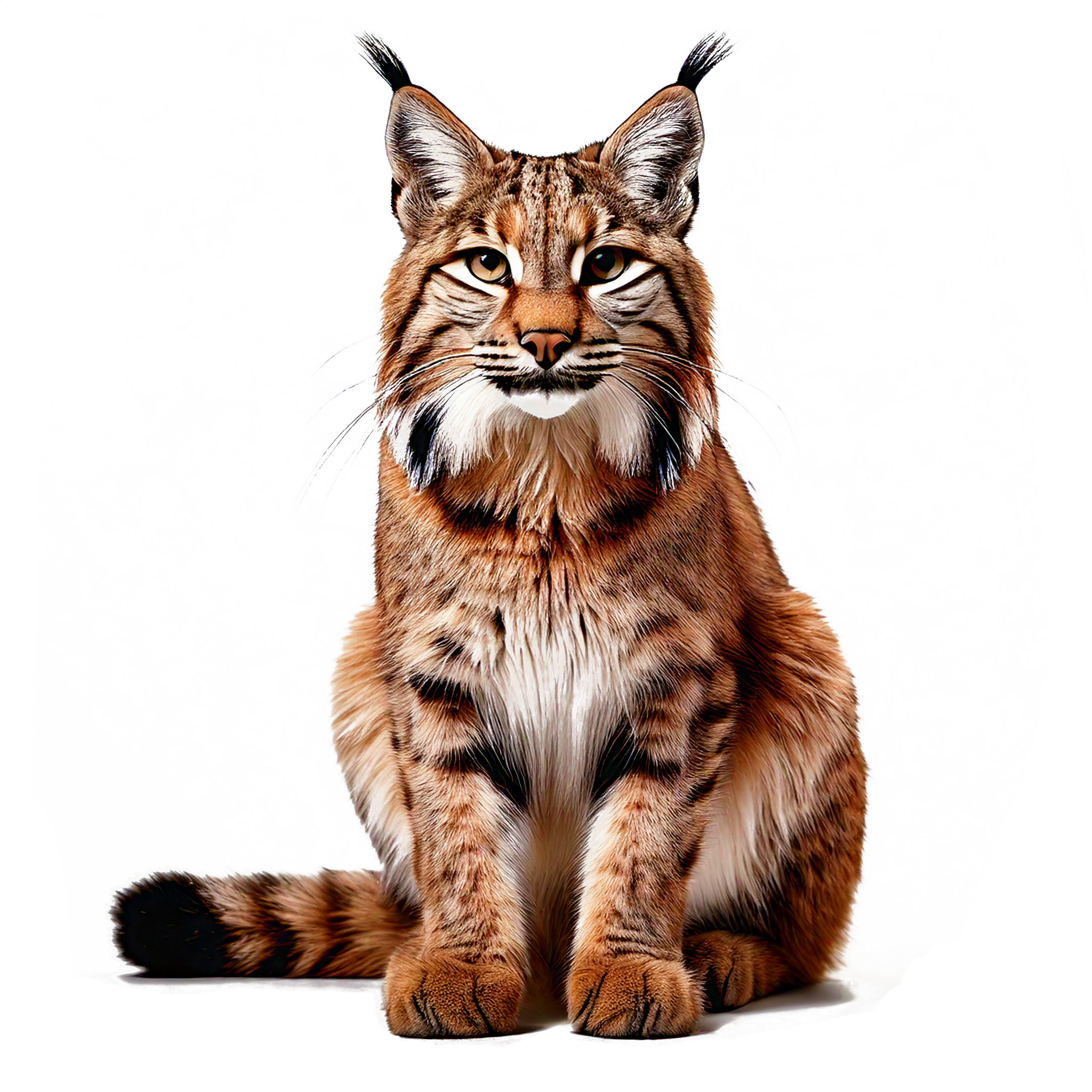 a cat sitting looking at the camera