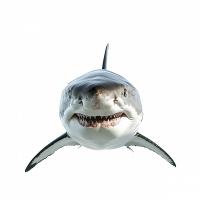 a shark with its mouth open
