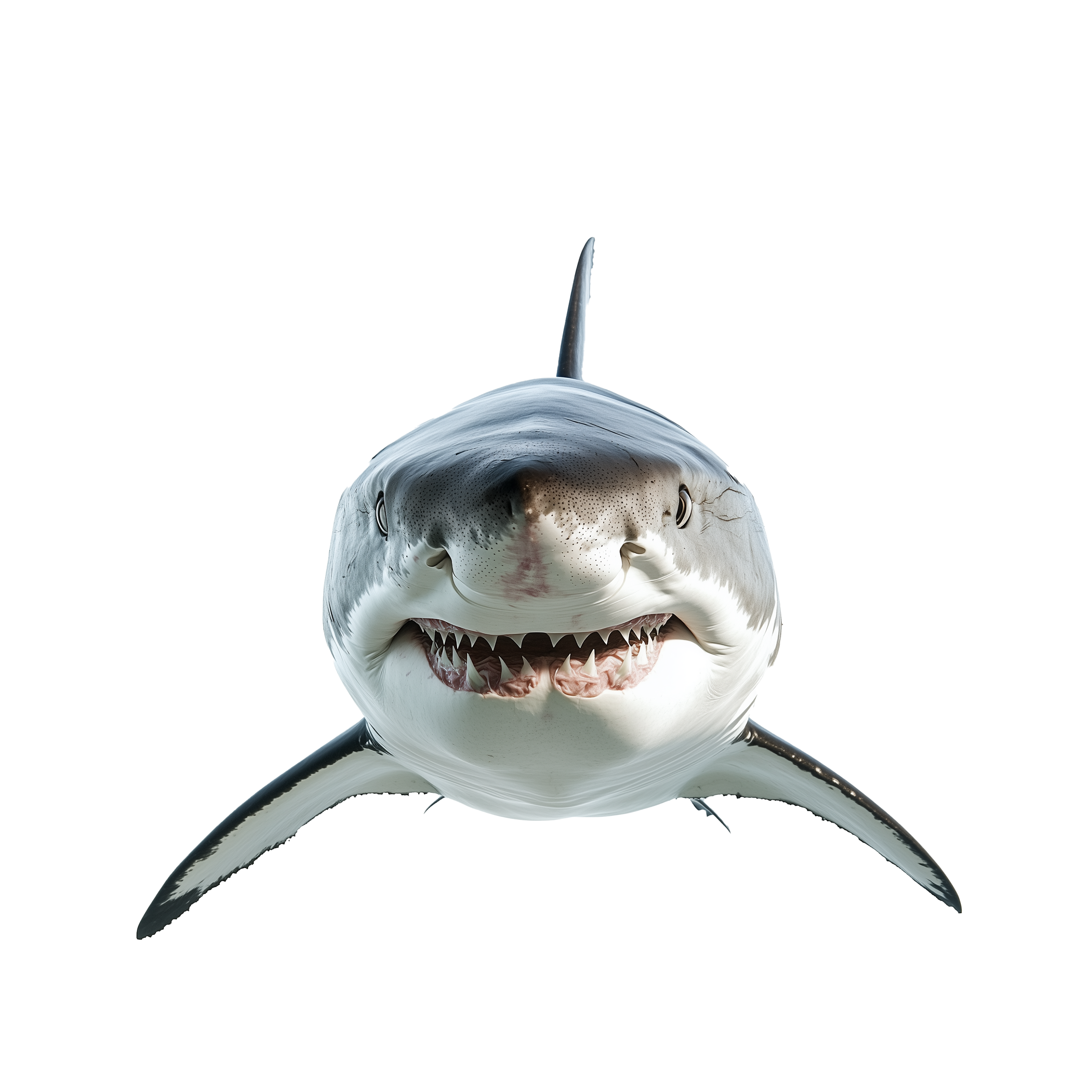 a shark with its mouth open