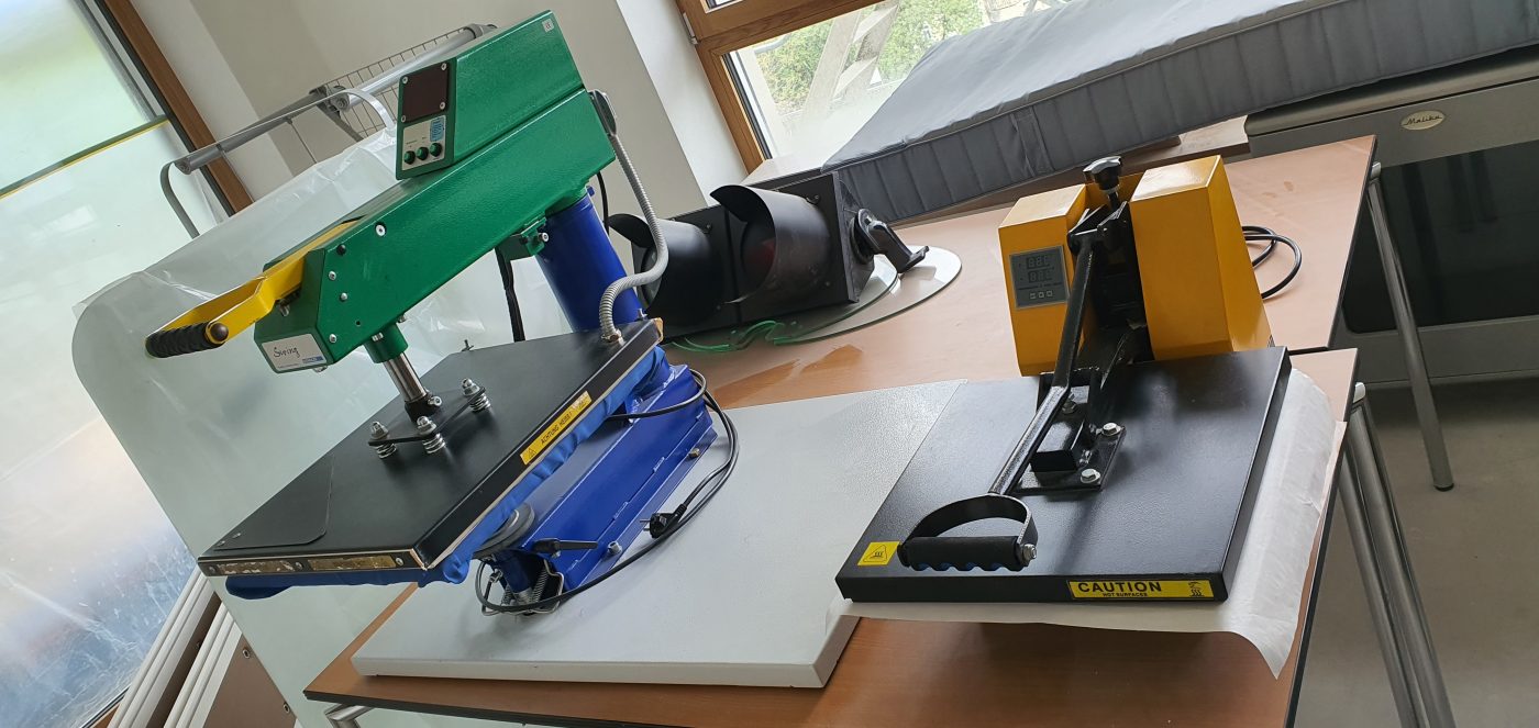 several machines on a table