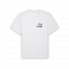 a white t-shirt with black background