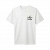 a white t-shirt with black background